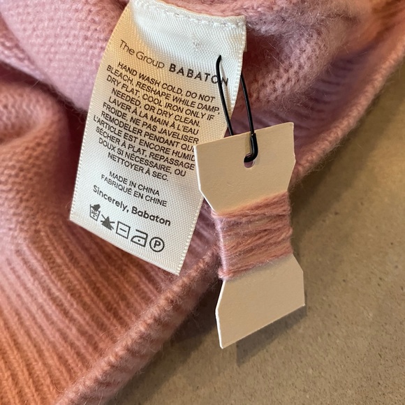 Aritzia Babaton Luxe Cashmere Sweater Mauve XXS - Picture 5 of 5